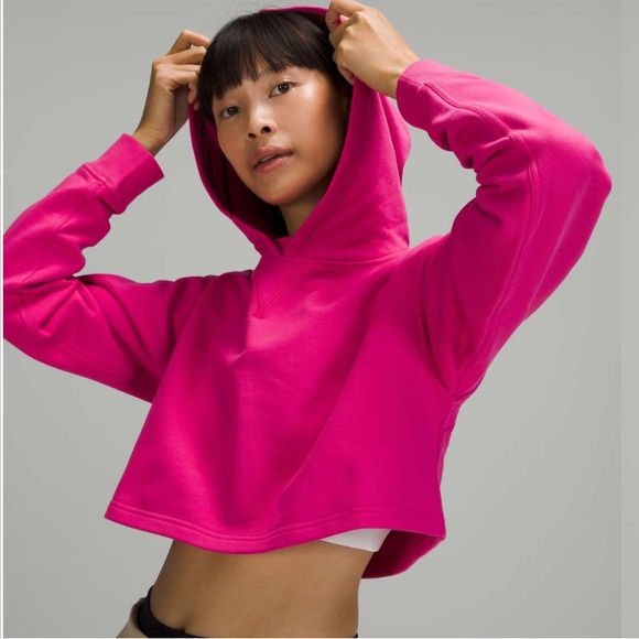 Lululemon All Yours Cropped Hoodie NWOT- Sonic Pink
